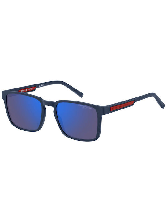 Tommy Hilfiger Men's Sunglasses with Navy Blue Plastic Frame and Blue Mirror Lens TH2089/S FLL/VI