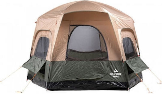 Bigfour Rexa Casual 4 Σκηνή Camping Μπεζ 3 Εποχών για 4 Άτομα 240x185εκ.
