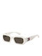 Tommy Hilfiger Women's Sunglasses with White Plastic Frame and Gray Lens TJ0099/S VK6/IR