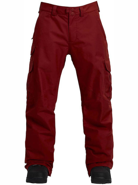 Burton Cargo 10186105601 Pantaloni de schi și snowboard pentru bărbați Ski & Snowboard Roșu