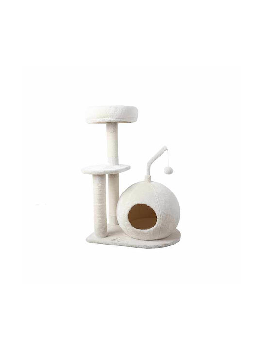 Zeze Stâlp pentru zgâriat pisici Stâlpi Alb 54x41x83cm