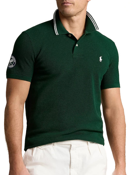 Ralph Lauren Ανδρική Μπλούζα Κοντομάνικη Polo Moss Agate