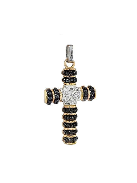 Xryseio Women's White Gold Cross 18K