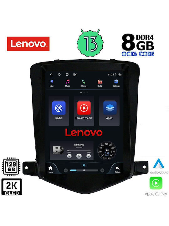 Lenovo Car-Audiosystem 2DIN mit Klima (Bluetooth/USB/AUX/WiFi/GPS/Apple-Carplay/Android-Auto) mit Touchscreen 9.7"