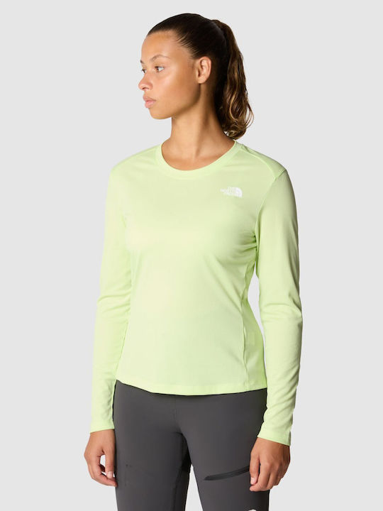 The North Face Women's Athletic Blouse Long Sleeve Astro Lime