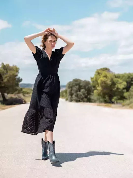 Desiree Midi Φόρεμα Μαύρο