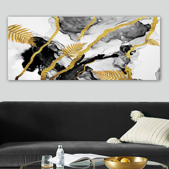Megapap Abstract Golden Dream Painting on Canvas 120x50cm
