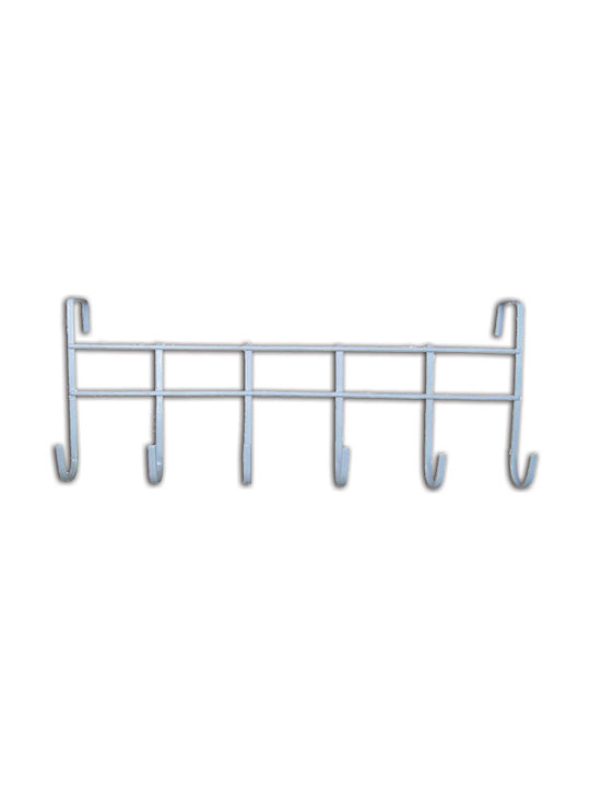 AGC Metallic Door Hook with 6 Positions 45x16cm