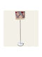 Oxygen Dark Red Tribal & Flowers Floor Lamp H165xW35cm. with Socket for Bulb E27 dark red tribal& flowers