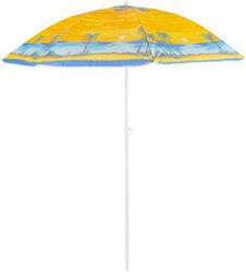 Beach Umbrella Diameter 1.8m Yellow