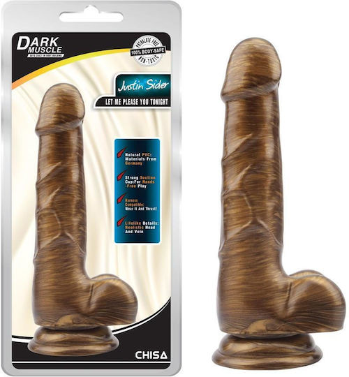 Boss Of Toys Стъклено дилдо с Топки и Вендуза Златист 19см
