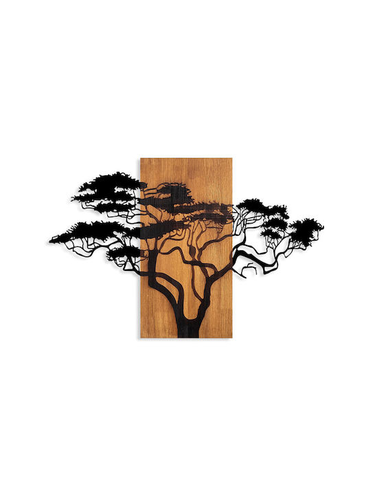 Megapap Decorative Wall Decor made of Wooden Acacia Tree 90x3x58cm 1pcs