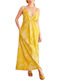 Summer Maxi Dress for Wedding Christening Lime