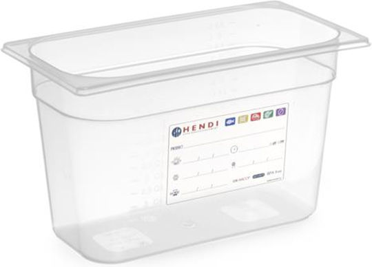 Hendi Recipient Gastronorm Polipropilenă GN1/3 cu Adâncime 100mm