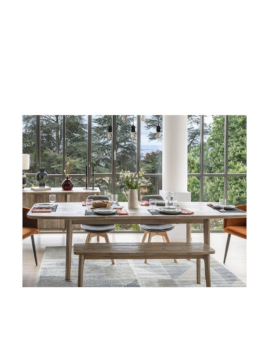 Βanila Masă Sala de mese Masa extensibilă din Lemn Masiv Magazin online 180(+80)x90x76buc