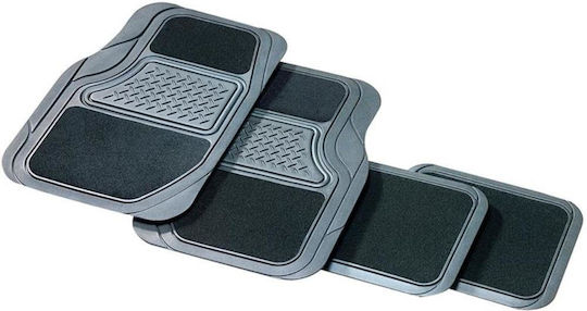 Autoline Set of Front and Rear Mats Universal 4pcs Gray