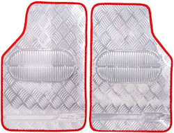 Autoline Front Mats Universal 2pcs Silver / Red