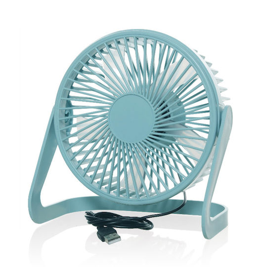 KMT Style USB Office/Home Fan with Water Turquoise 2003056