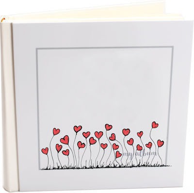 Kinderalbum 100 Seiten Rot mit Reispapier 24x24cm