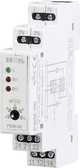 Zamel Ρελέ Ράγας Μονοπολικό με Τάση 230V