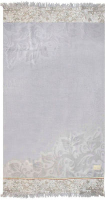 White Fabric Πετσέτα Θαλάσσης Βαμβακερή Γκρι 140x70εκ.