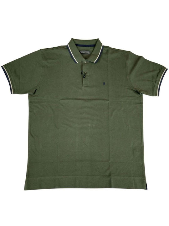 The Bostonians Bluza Bărbătească cu Mânecă Scurtă Polo Olive