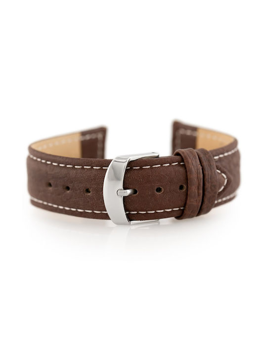 Pacific Leather Strap Brown 18mm