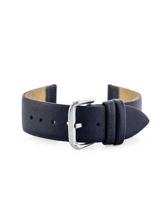 Pacific Leather Strap Navy Blue 20mm