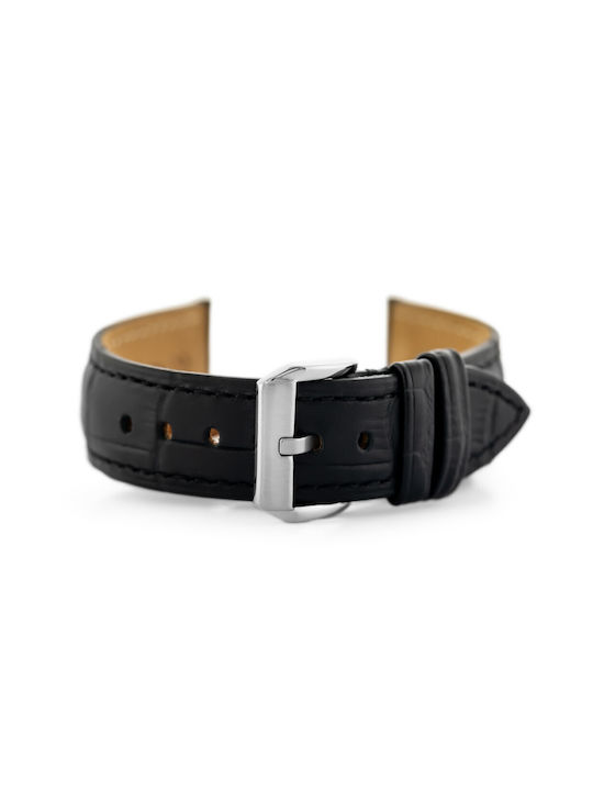 Pacific Leather Strap Black 20mm