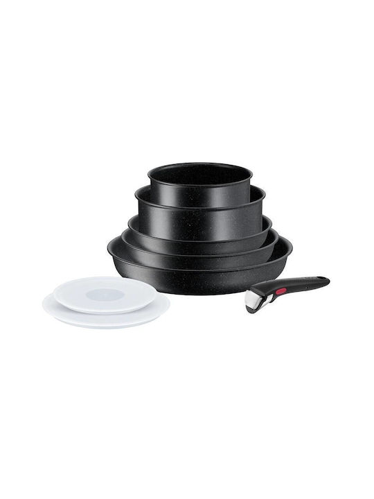 Tefal Ingenio Set de vase de gătit din aluminiu cu strat de piatră L3998802 8buc