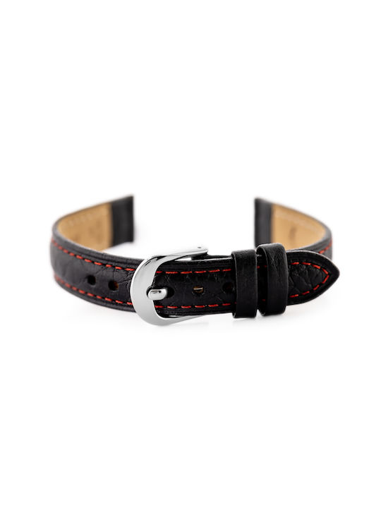 Bisset Leather Strap Black 12mm