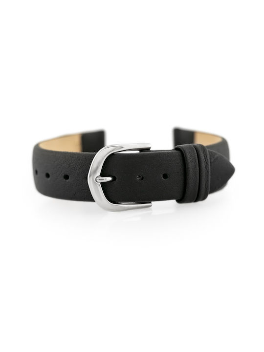 Bisset Leather Strap Black 14mm