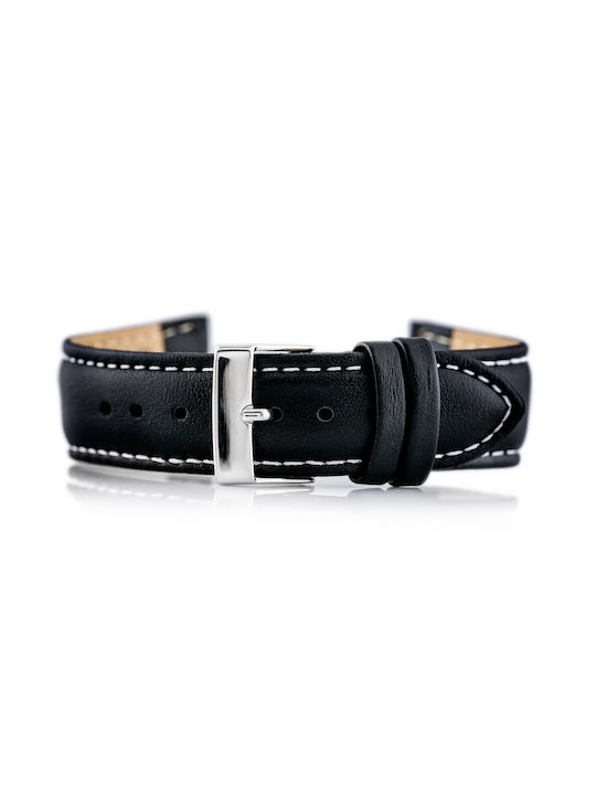 Bisset Leather Strap Black 16mm