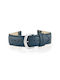 Bisset Leather Strap Blue 18mm