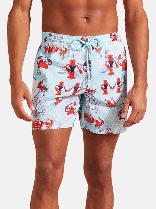 Costume De Baie Bărbați Pantaloni Scurți Albastru Deschis
