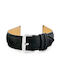 Pacific Leather Strap Black 12mm