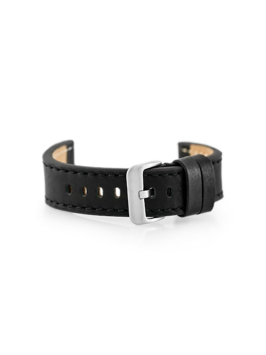 Pacific Leather Strap Black 20mm