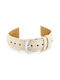 Pacific Leather Strap Beige 12mm