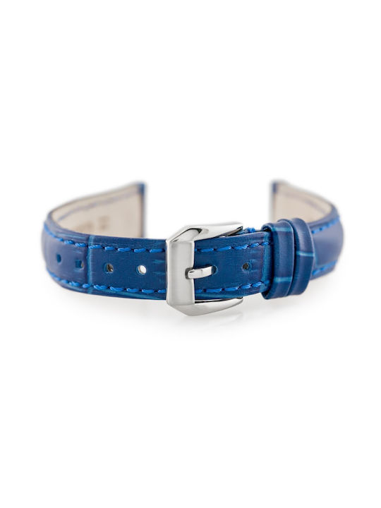 Pacific Leather Strap Blue 14mm