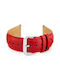 Pacific Leather Strap Red 14mm