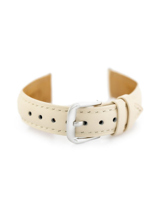 Pacific Leather Strap Beige 8mm