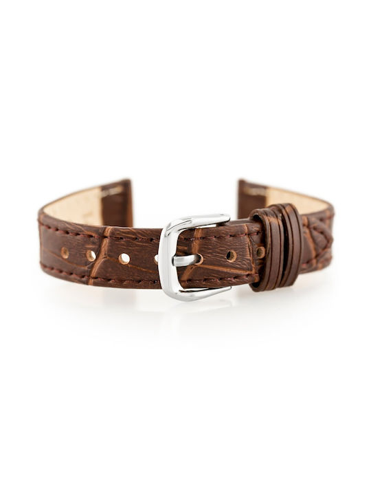 Pacific Leather Strap Brown 12mm