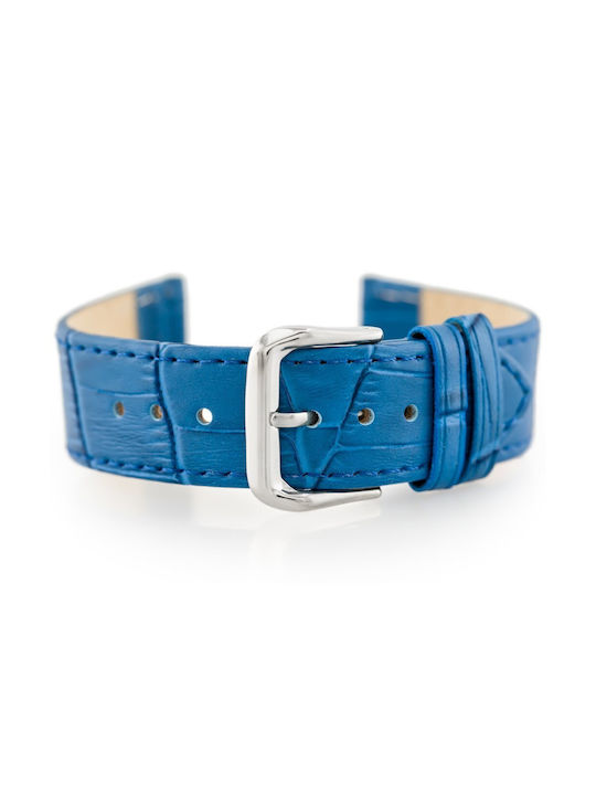 Pacific Leather Strap Blue 18mm