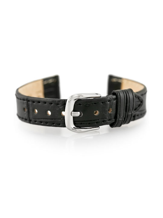 Pacific Leather Strap Black 16mm