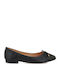 Synthetic Leather Ballerinas Black