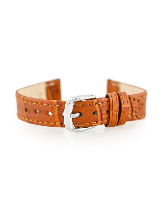 Pacific Leather Strap Brown 14mm