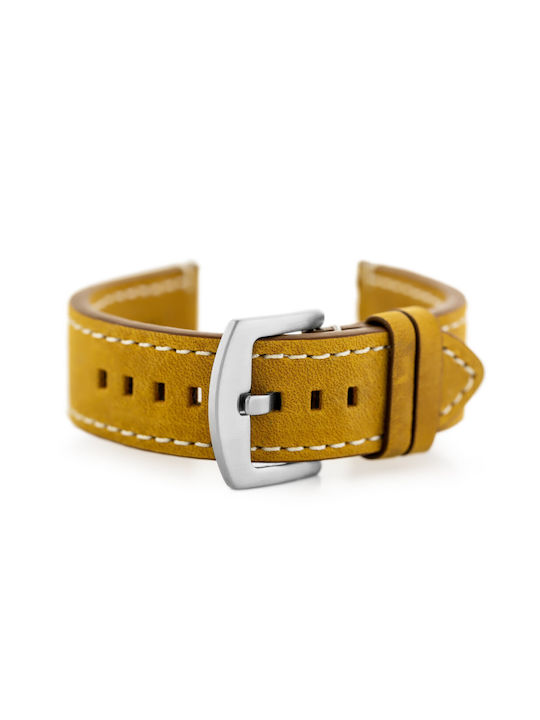 Pacific Leather Strap Brown 22mm