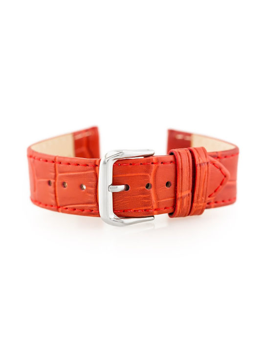 Pacific Leather Strap Red 20mm