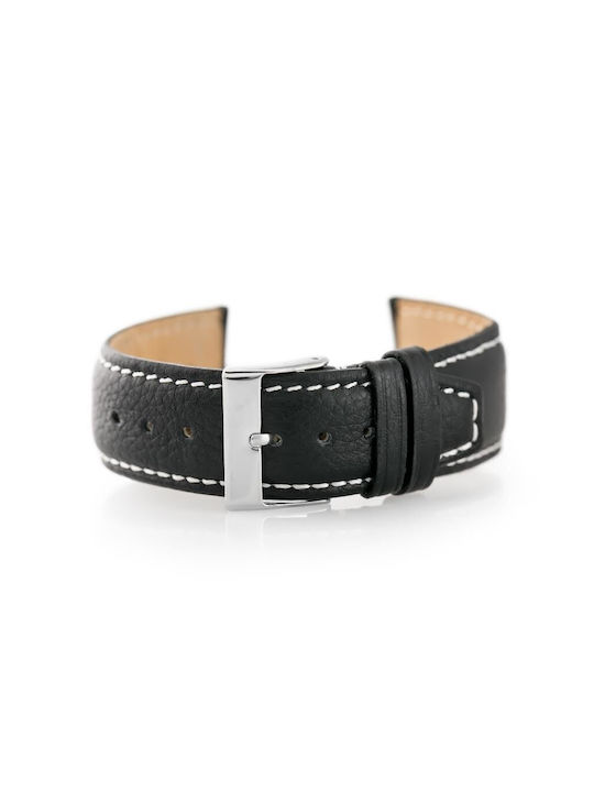 Pacific Leather Strap Black 20mm