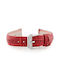 Pacific Leather Strap Red 14mm